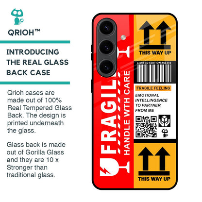 Handle With Care Glass Case for Samsung Galaxy S24 5G