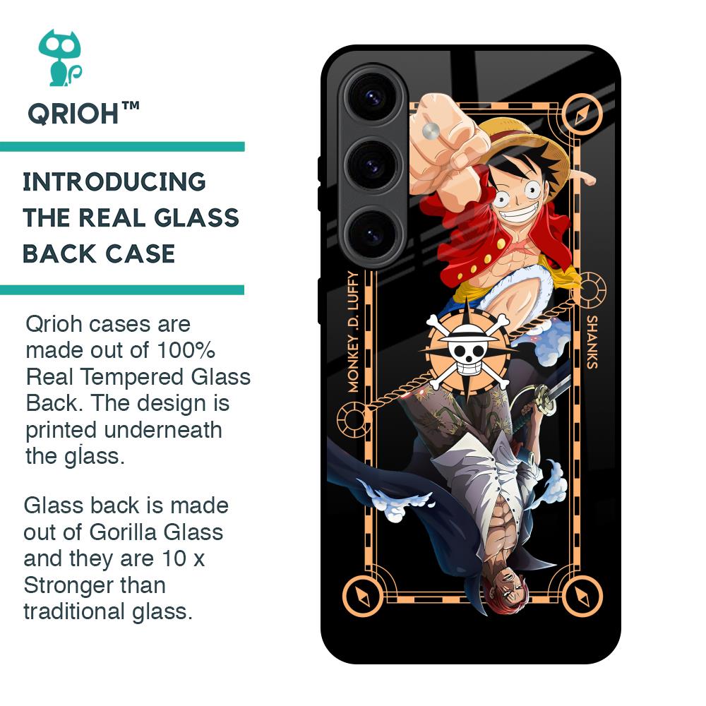 Shanks & Luffy Glass Case for Samsung Galaxy S24 5G