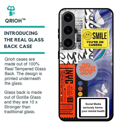 Smile for Camera Glass Case for Samsung Galaxy S24 5G