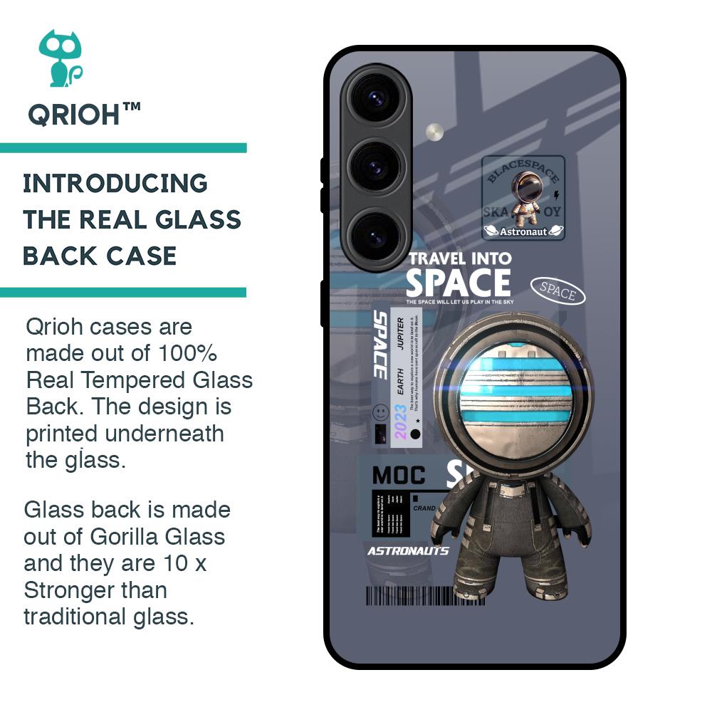 Space Travel Glass Case for Samsung Galaxy S24 5G