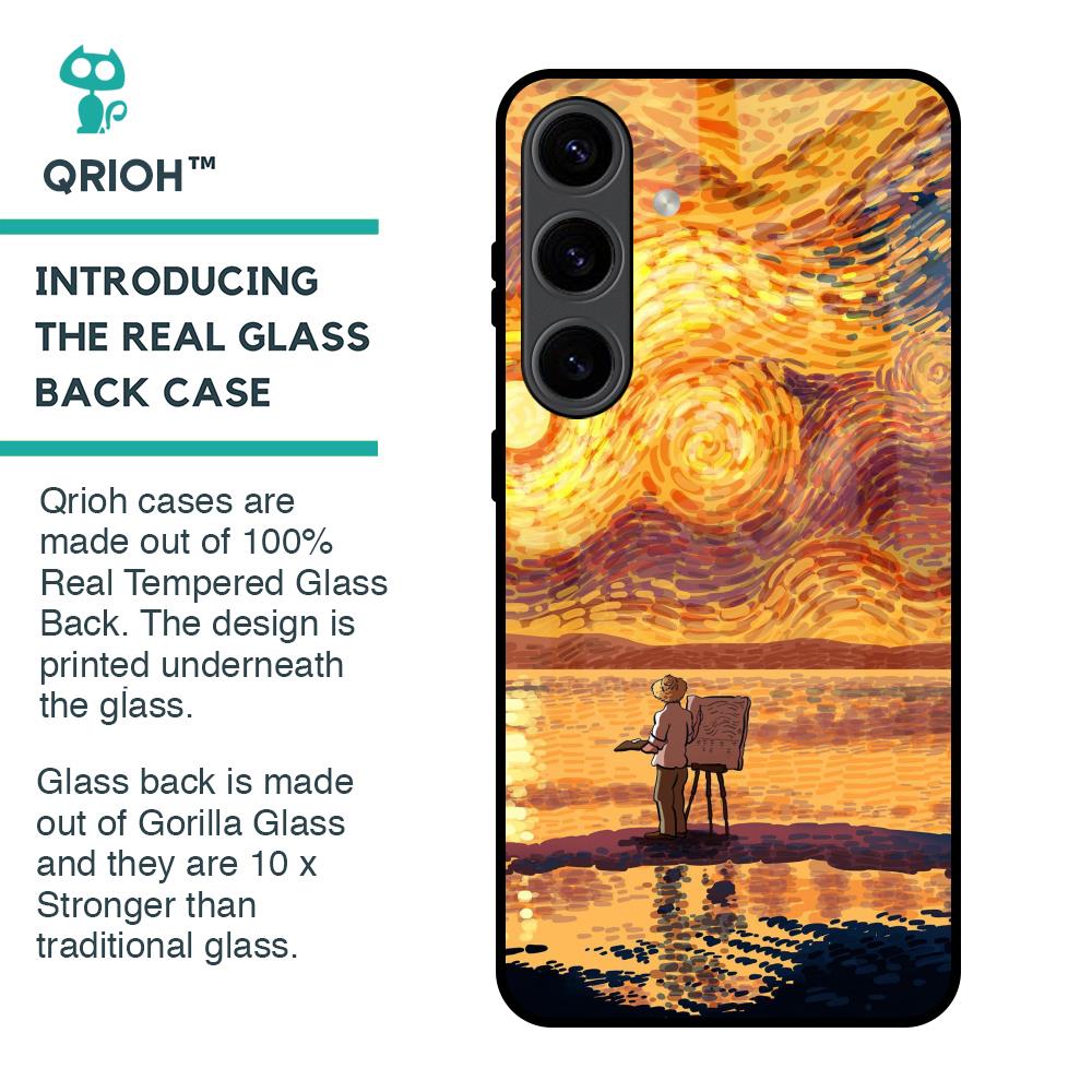 Sunset Vincent Glass Case for Samsung Galaxy S24 5G