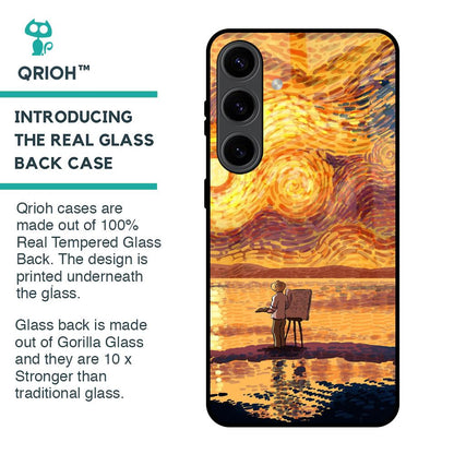 Sunset Vincent Glass Case for Samsung Galaxy S24 5G
