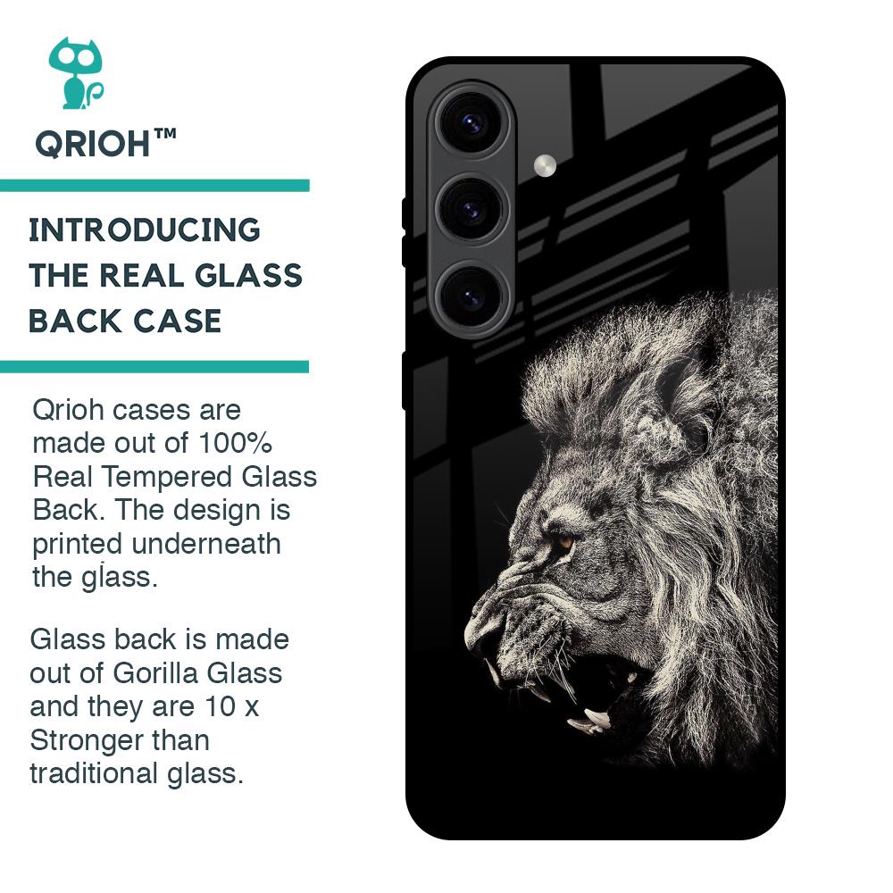 Brave Lion Glass Case for Samsung Galaxy S24 5G