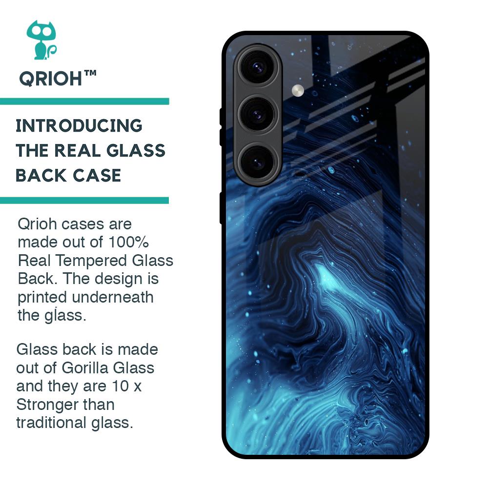 Dazzling Ocean Gradient Glass Case For Samsung Galaxy S24 5G