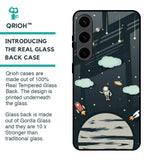 Astronaut Dream Glass Case For Samsung Galaxy S24 5G