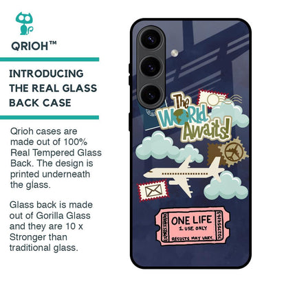 Tour The World Glass Case For Samsung Galaxy S24 5G