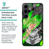 Anime Green Splash Glass Case for Samsung Galaxy S24 5G