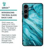 Ocean Marble Glass Case for Samsung Galaxy S24 5G