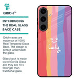 Lucky Abstract Glass Case for Samsung Galaxy S24 5G
