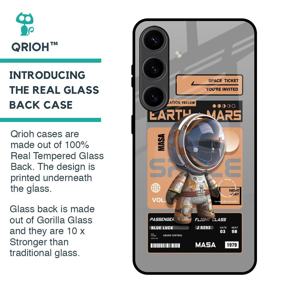 Space Ticket Glass Case for Samsung Galaxy S24 5G