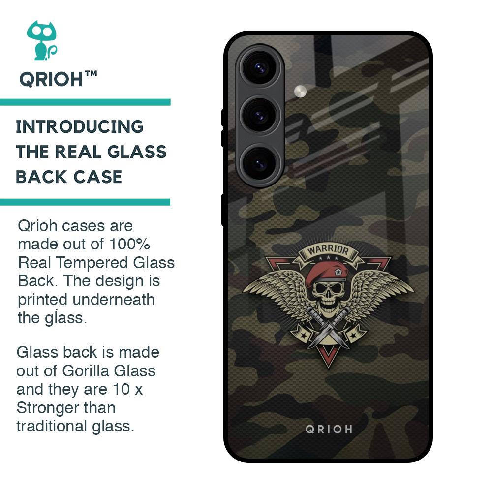 Army Warrior Glass Case for Samsung Galaxy S24 5G