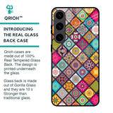 Multicolor Mandala Glass Case for Samsung Galaxy S24 5G