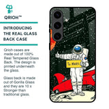 Astronaut on Mars Glass Case for Samsung Galaxy S24 5G