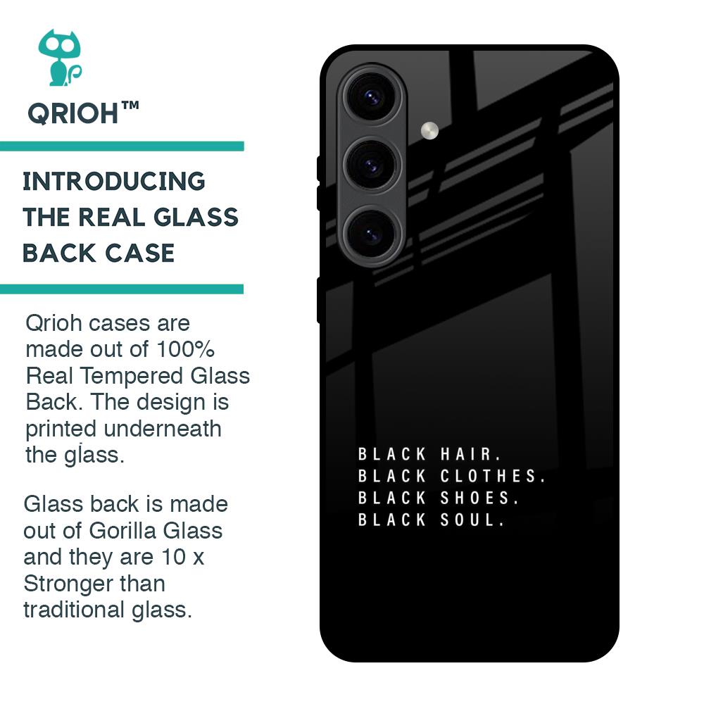 Black Soul Glass Case for Samsung Galaxy S24 5G