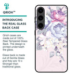 Elegant Floral Glass Case for Samsung Galaxy S24 5G