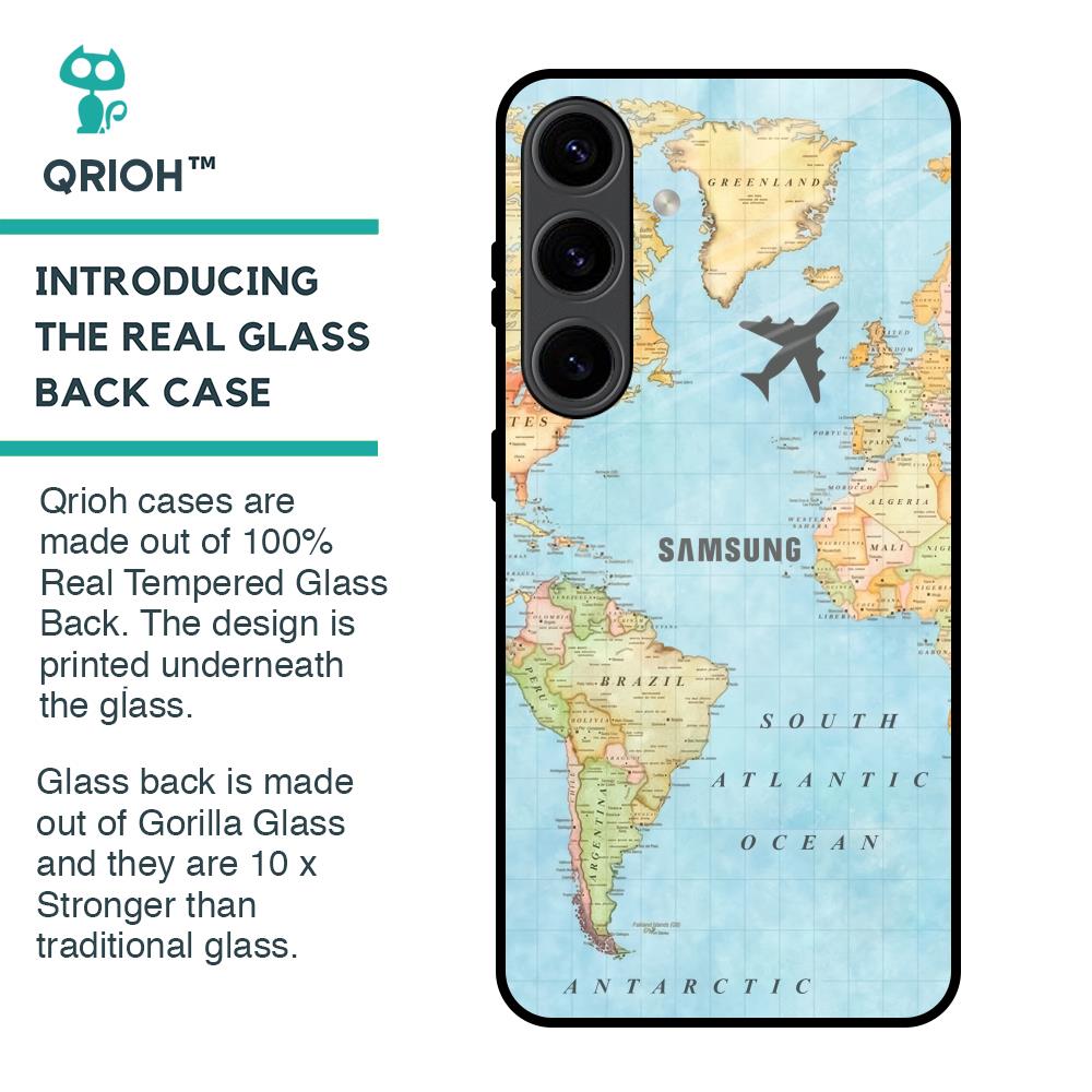 Fly Around The World Glass Case for Samsung Galaxy S24 5G