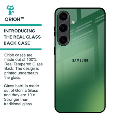 Green Grunge Texture Glass Case for Samsung Galaxy S24 5G