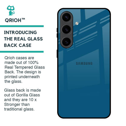 Cobalt Blue Glass Case for Samsung Galaxy S24 5G