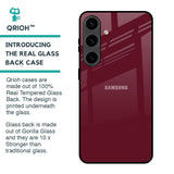 Classic Burgundy Glass Case for Samsung Galaxy S24 5G