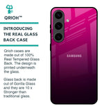 Purple Ombre Pattern Glass Case for Samsung Galaxy S24 5G
