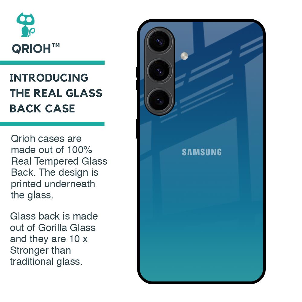 Celestial Blue Glass Case For Samsung Galaxy S24 5G