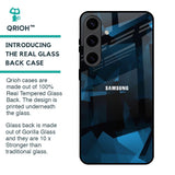 Polygonal Blue Box Glass Case For Samsung Galaxy S24 5G