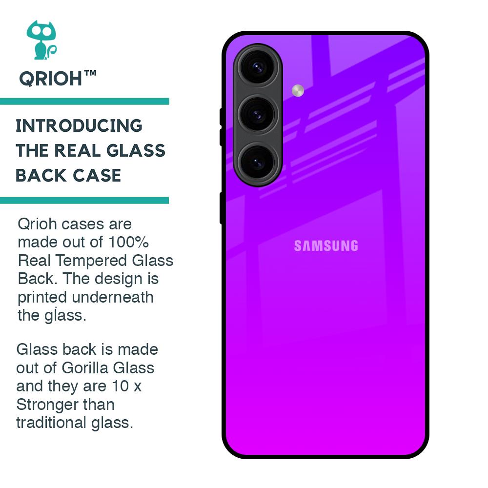 Purple Pink Glass Case for Samsung Galaxy S24 5G