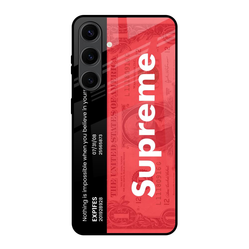 Supreme Ticket Samsung Galaxy S24 Plus 5G Glass Back Cover Online