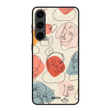Abstract Faces Samsung Galaxy S24 Plus 5G Glass Back Cover Online