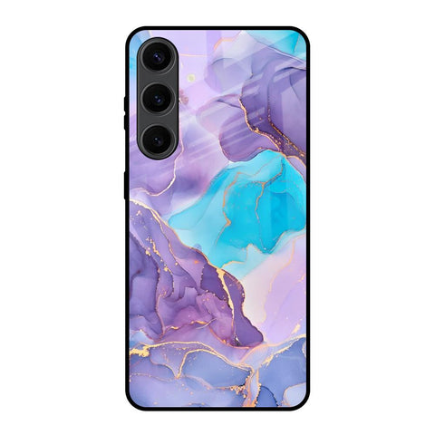 Alcohol ink Marble Samsung Galaxy S24 Plus 5G Glass Back Cover Online