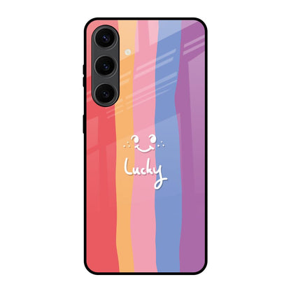 Lucky Abstract Samsung Galaxy S24 Plus 5G Glass Back Cover Online