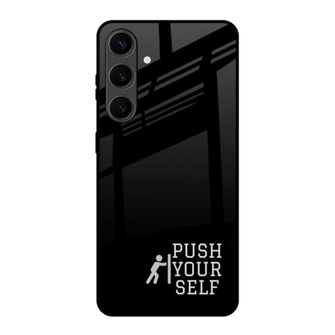 Push Your Self Samsung Galaxy S24 Plus 5G Glass Back Cover Online