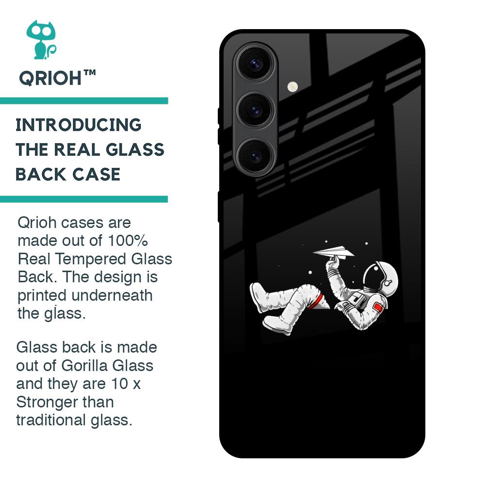 Space Traveller Glass Case for Samsung Galaxy S24 Plus 5G