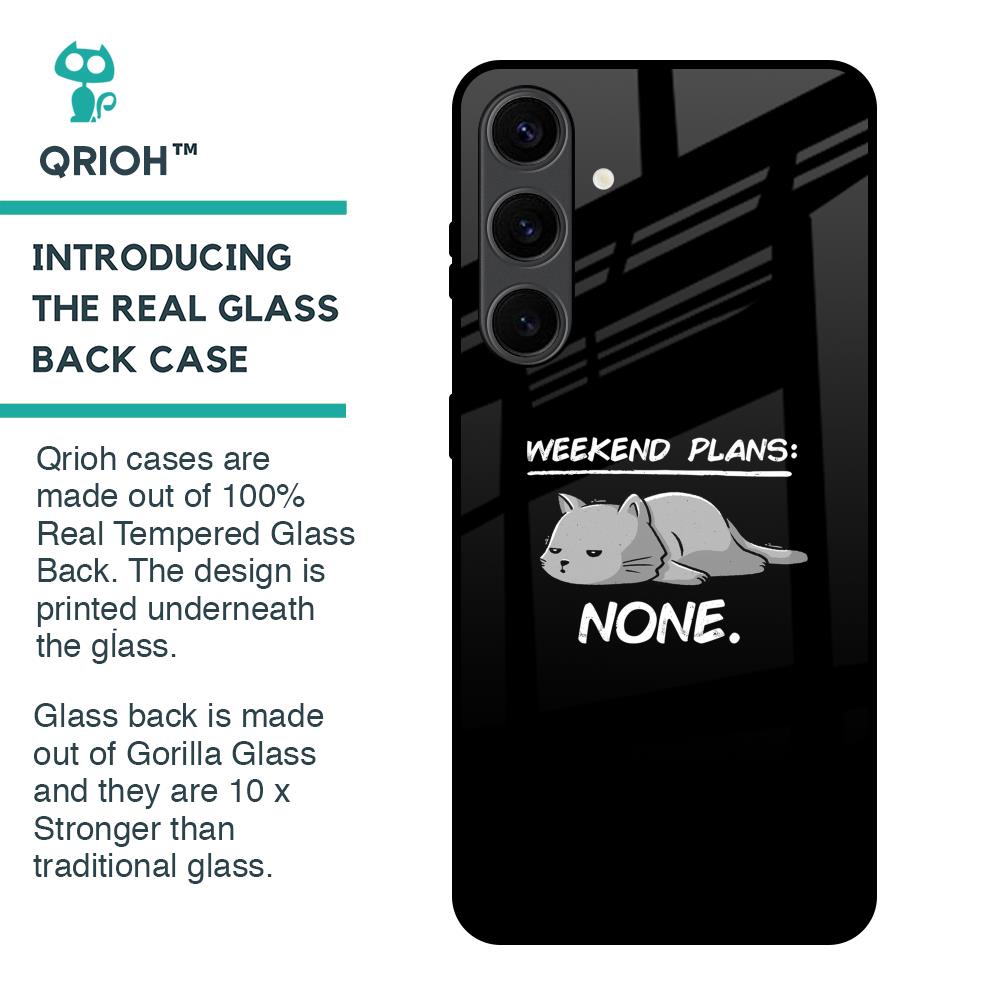 Weekend Plans Glass Case for Samsung Galaxy S24 Plus 5G