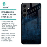 Dark Blue Grunge Glass Case for Samsung Galaxy S24 Plus 5G