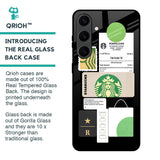 Coffee Latte Glass Case for Samsung Galaxy S24 Plus 5G