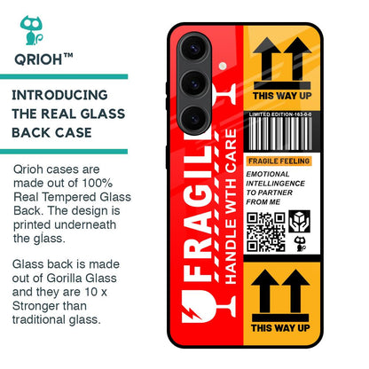 Handle With Care Glass Case for Samsung Galaxy S24 Plus 5G