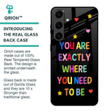Magical Words Glass Case for Samsung Galaxy S24 Plus 5G