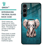 Adorable Baby Elephant Glass Case For Samsung Galaxy S24 Plus 5G