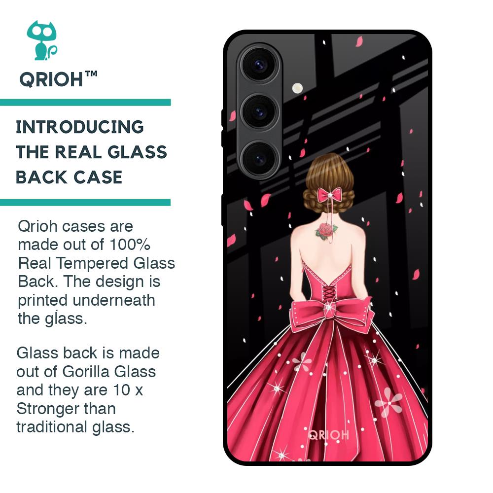Fashion Princess Glass Case for Samsung Galaxy S24 Plus 5G