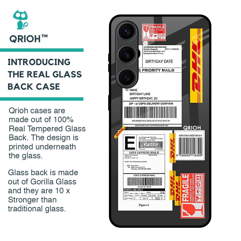 Cool Barcode Label Glass Case For Samsung Galaxy S24 Plus 5G