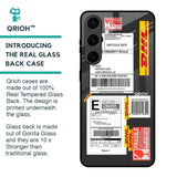 Cool Barcode Label Glass Case For Samsung Galaxy S24 Plus 5G