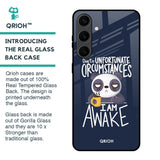 Struggling Panda Glass Case for Samsung Galaxy S24 Plus 5G