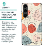 Abstract Faces Glass Case for Samsung Galaxy S24 Plus 5G
