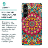 Elegant Mandala Glass Case for Samsung Galaxy S24 Plus 5G
