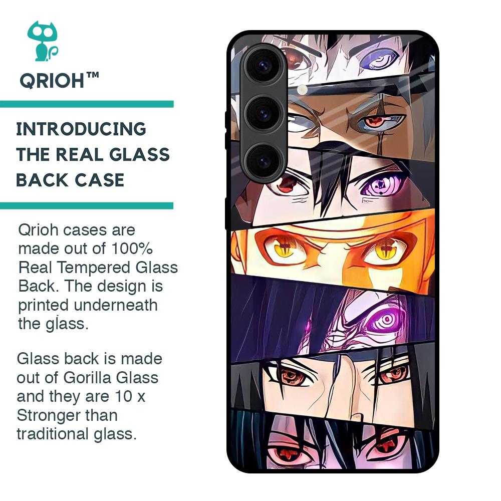 Anime Eyes Glass Case for Samsung Galaxy S24 Plus 5G