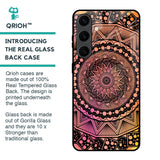 Floral Mandala Glass Case for Samsung Galaxy S24 Plus 5G