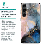 Marble Ink Abstract Glass Case for Samsung Galaxy S24 Plus 5G
