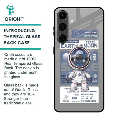 Space Flight Pass Glass Case for Samsung Galaxy S24 Plus 5G