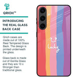 Lucky Abstract Glass Case for Samsung Galaxy S24 Plus 5G